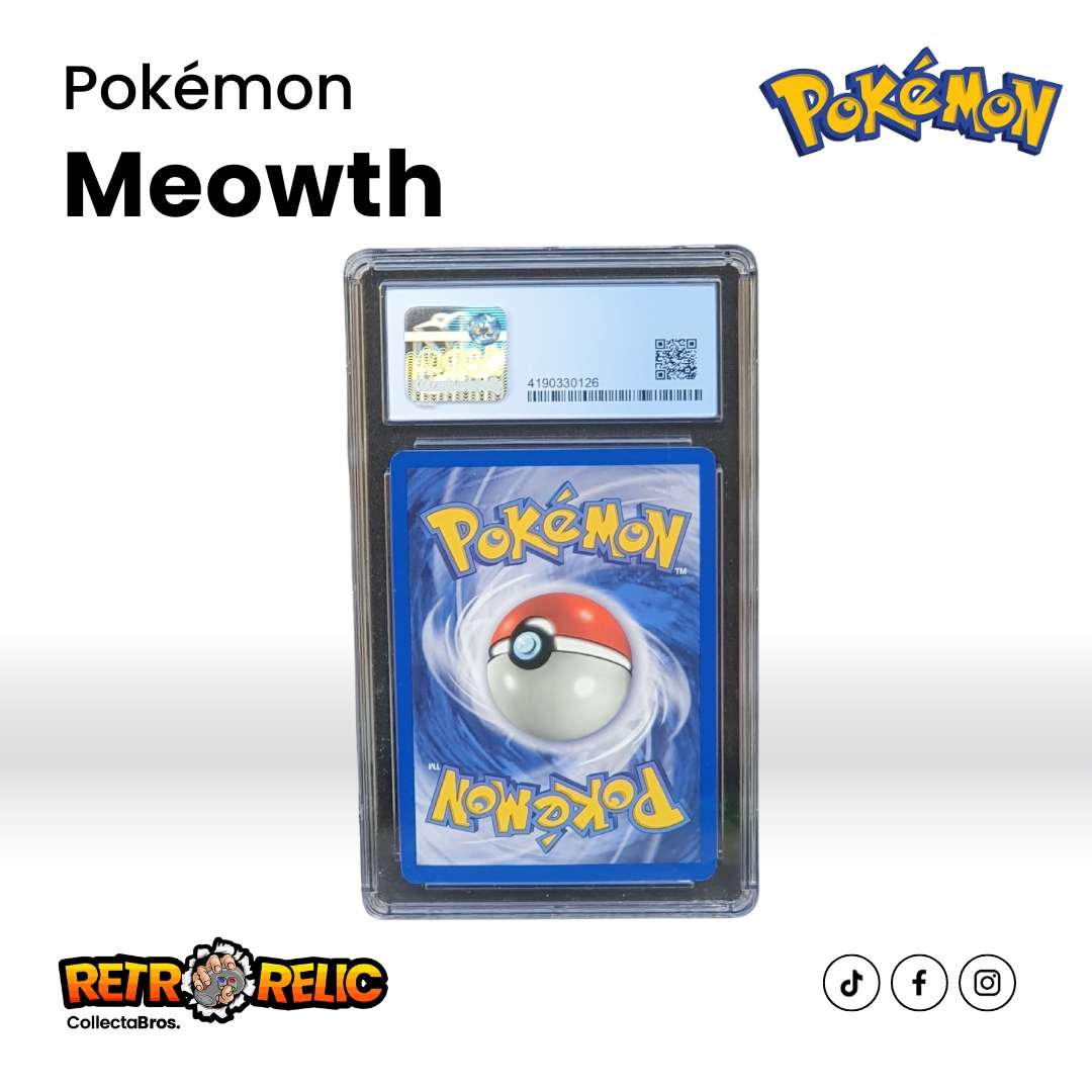 1st Edition Meowth Pokémon Graded Card