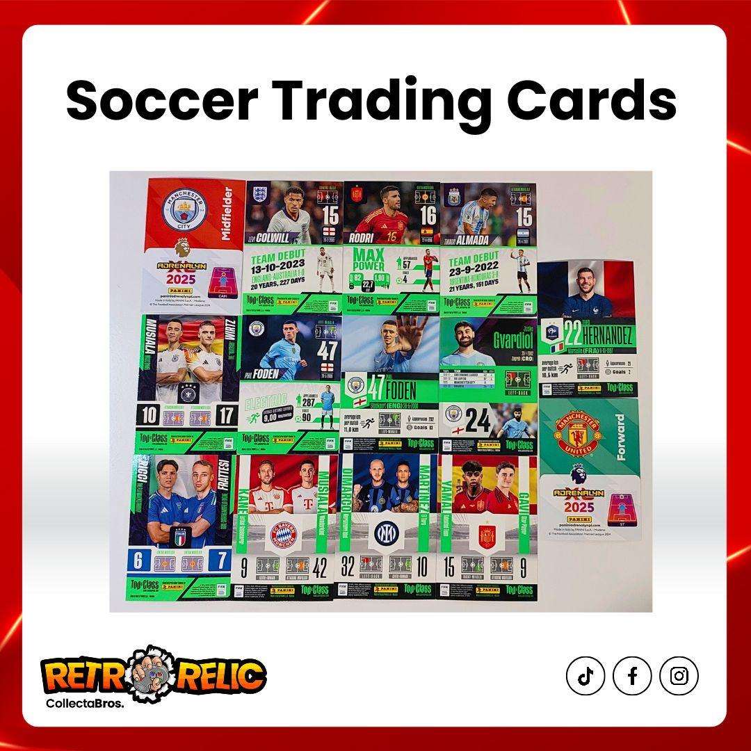 Panini Soccer Trading Cards + Card Holder Tin!