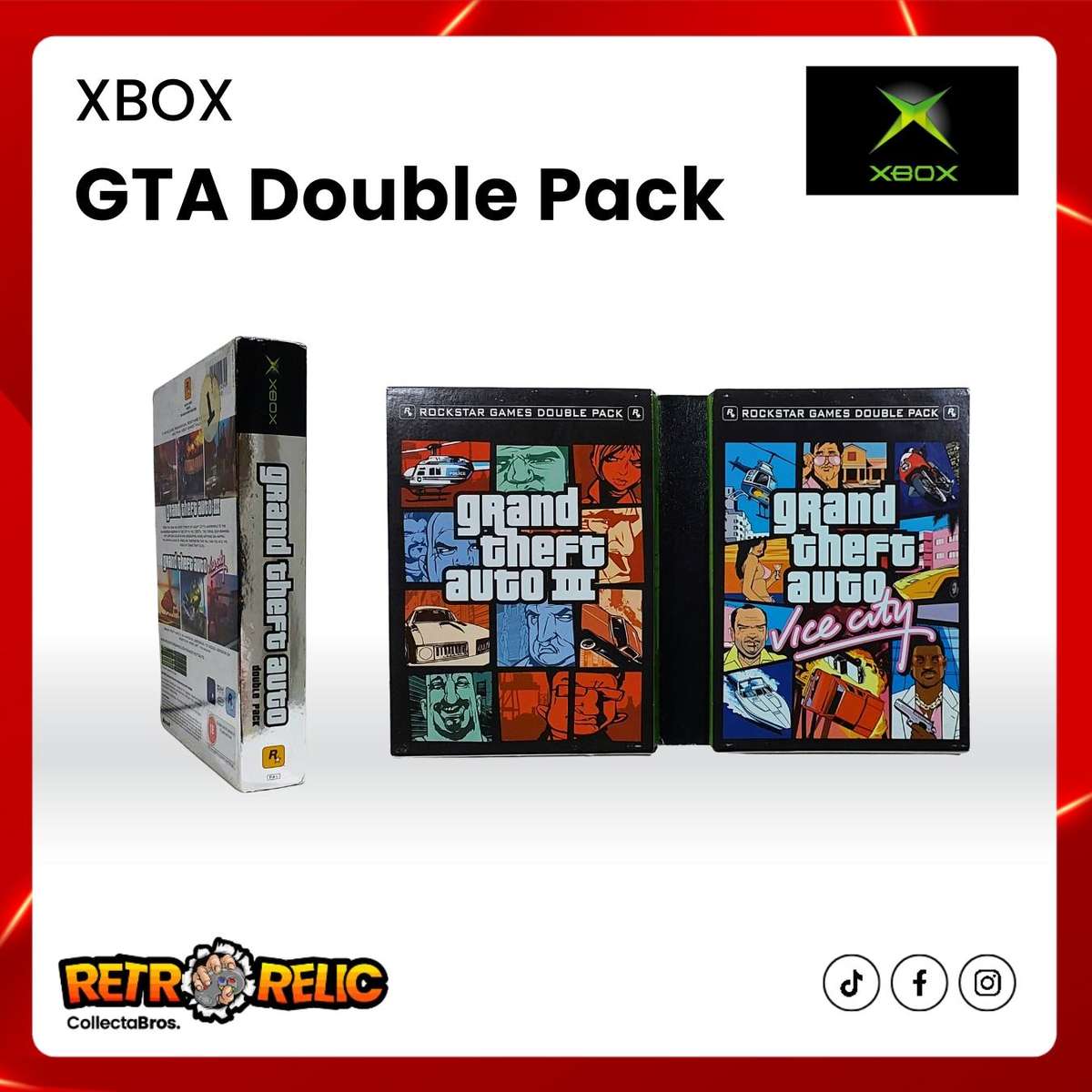 GTA Double Pack Original Xbox Video Game!