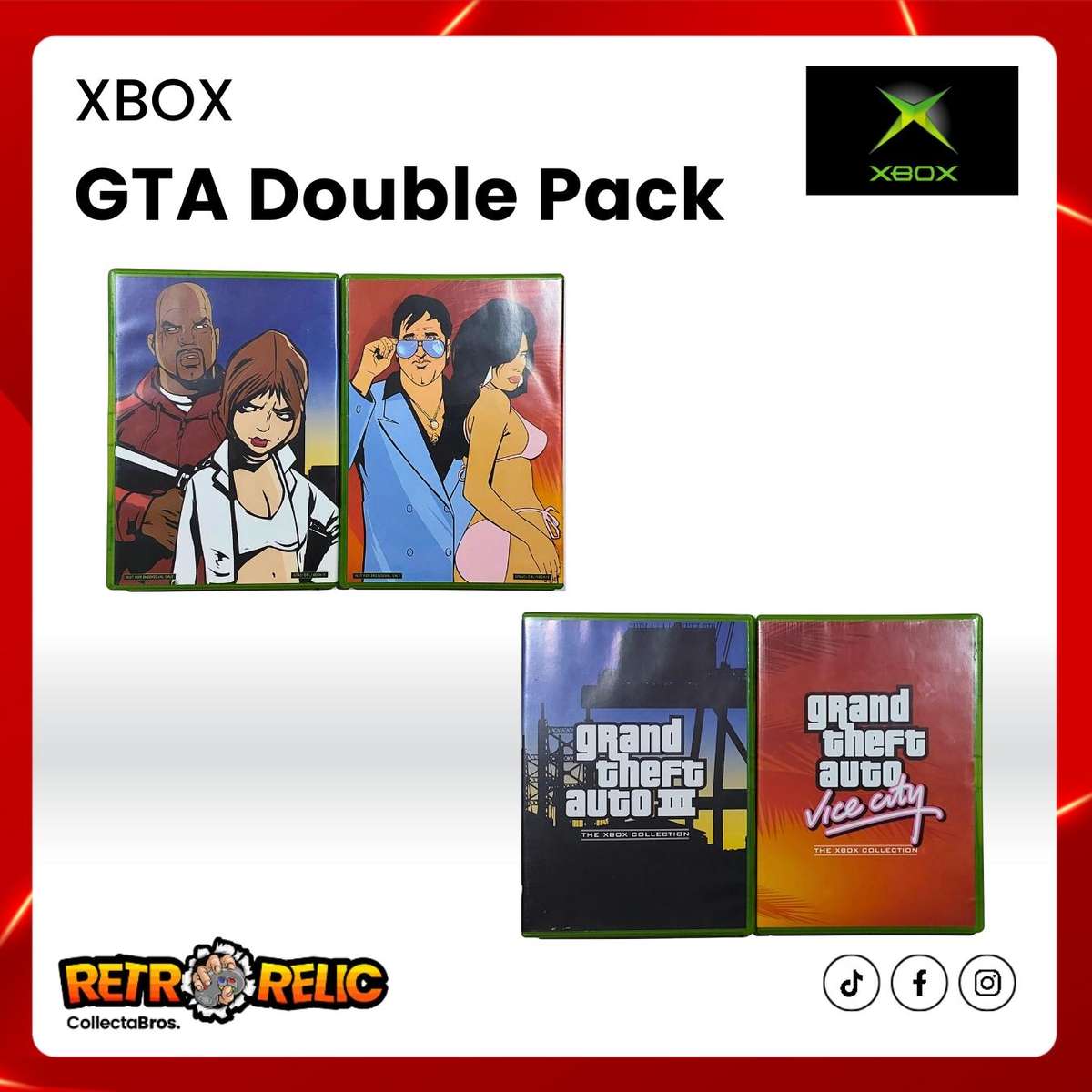 GTA Double Pack Original Xbox Video Game!