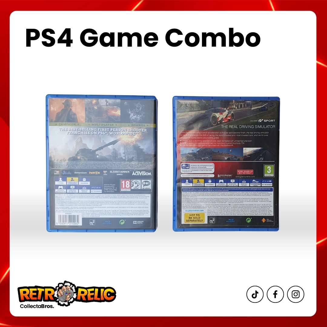 PS4 Game Combo! Includes Three games !