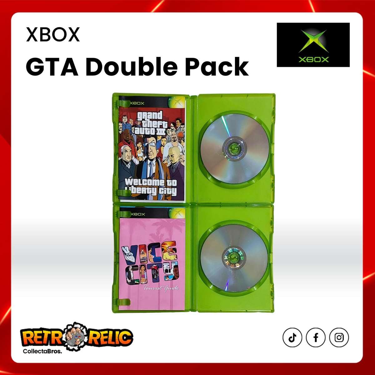 GTA Double Pack Original Xbox Video Game!