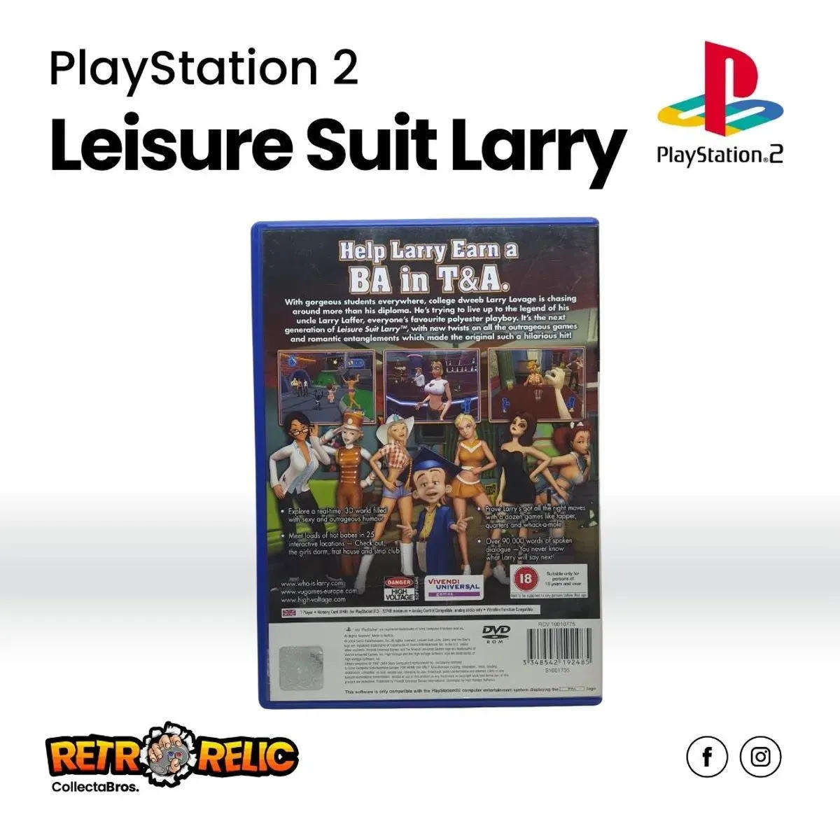 Leisure Suit Larry Magna Cum Laude PS2 videogame