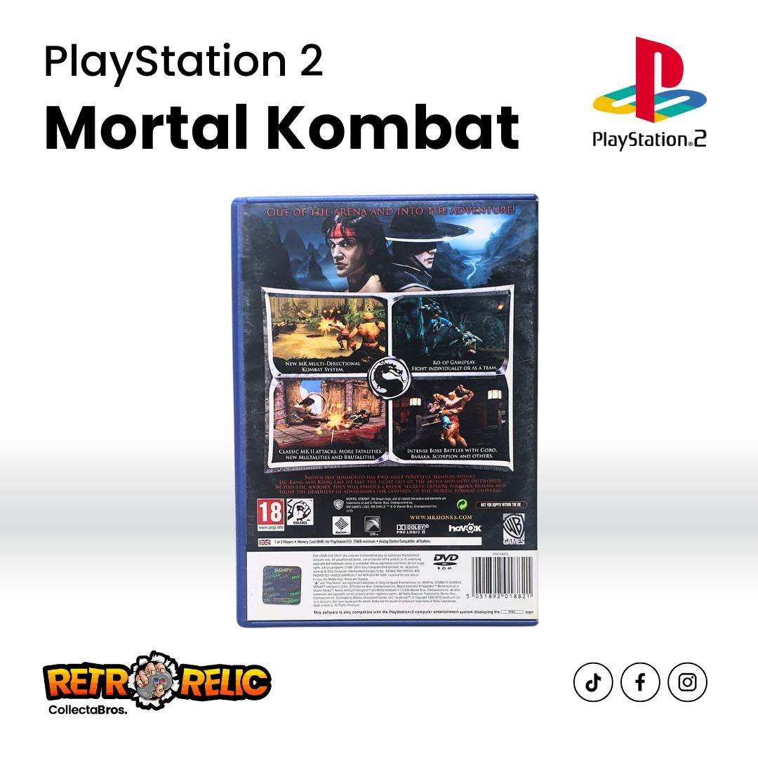 PlayStation Two (PS2) - Mortal Kombat Shaolin Monks videogame