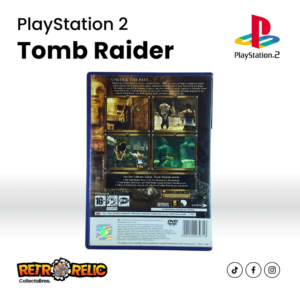 Lara Croft Tomb Raider: Anniversary Collectors Edition (PS2) videogame - Pre-Owned