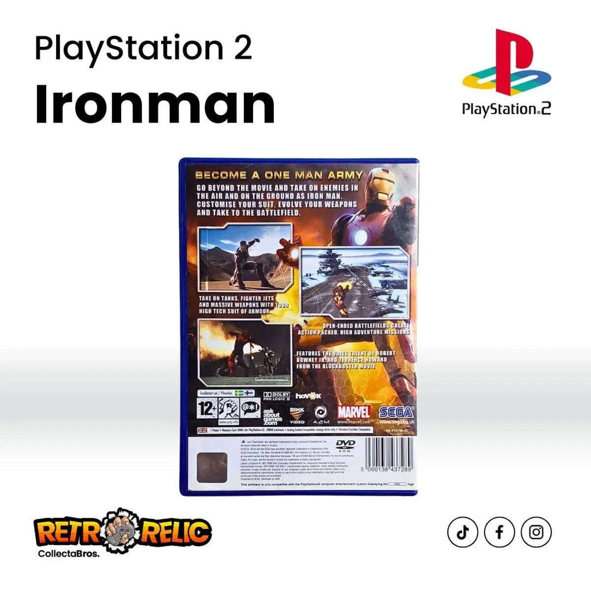 Iron Man PlayStation Two (PS2) videogam