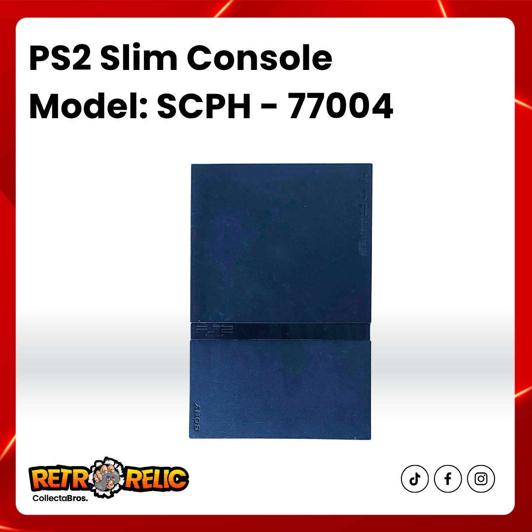 PS2 Slim Black Console - For Repairs/Spares