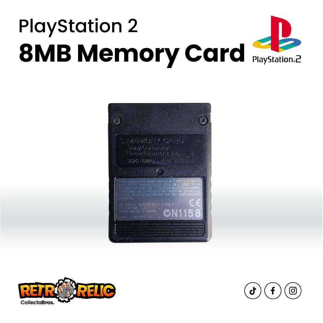 Original 8MB PS2 Black Memory Card
