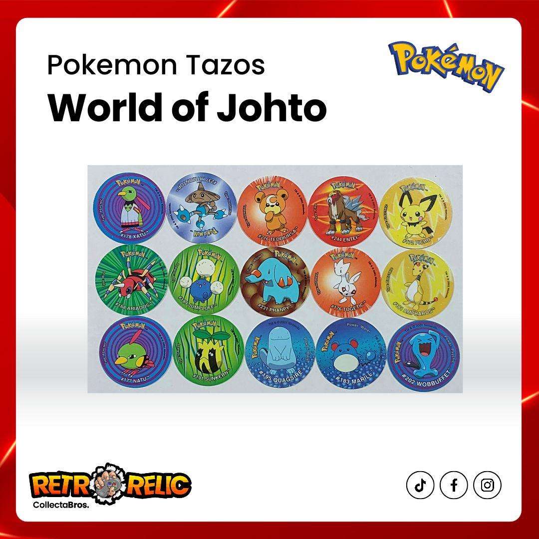 Pokémon Tazo's from the World of Johto (40 Tazo's)