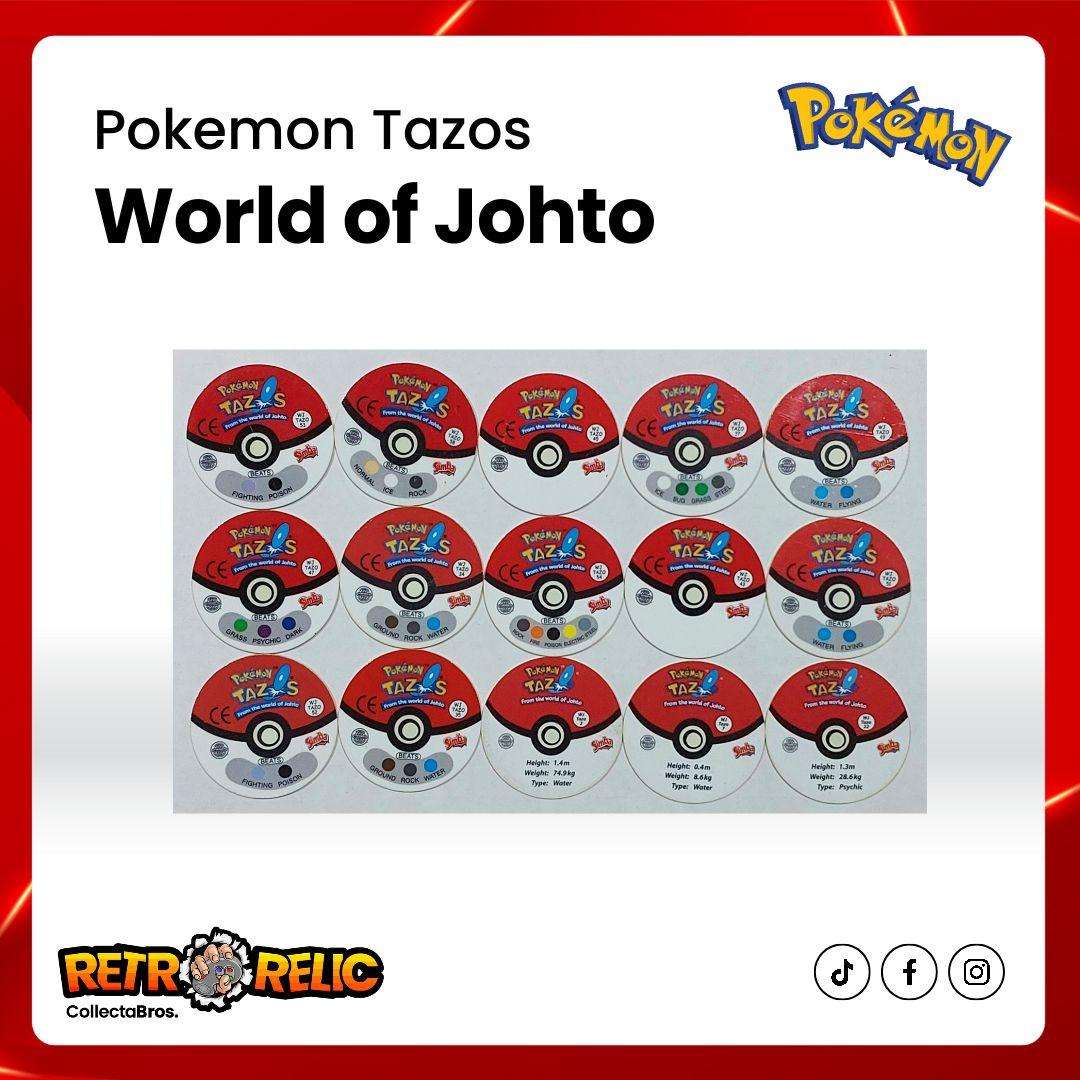 Pokémon Tazo's from the World of Johto (40 Tazo's)
