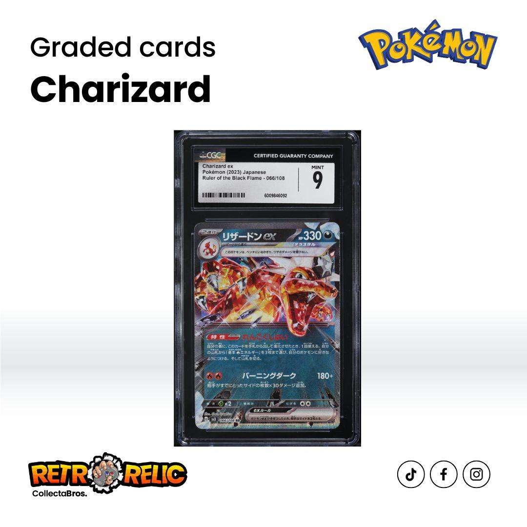 Japanese SV Ruler of The Black Flame Charizard ex #66 Pokémon Graded Card
