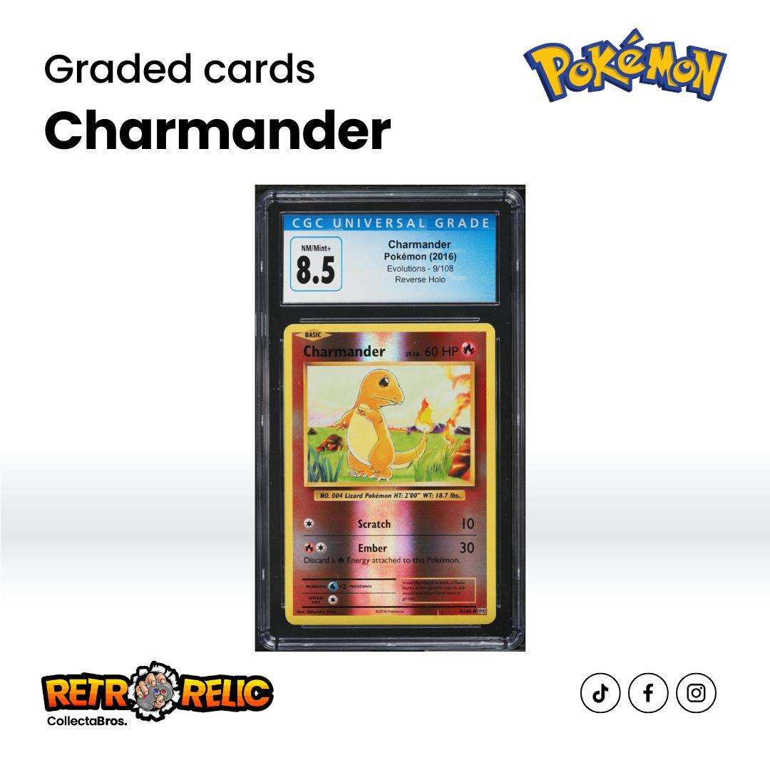 Pokémon XY Evolutions Reverse Holo Charmander #9 Graded Card