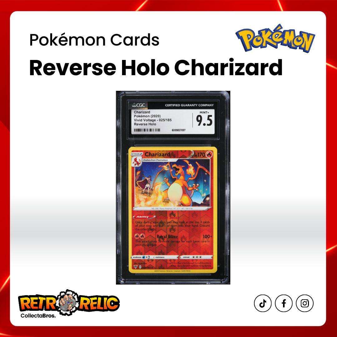 Charizard Vivid Voltage Reverse Holo #25 Pokémon Graded Card!