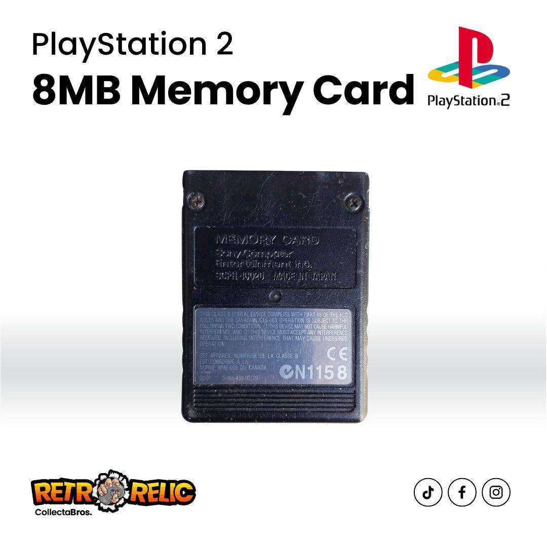 Original 8MB PS2 Black Memory Card