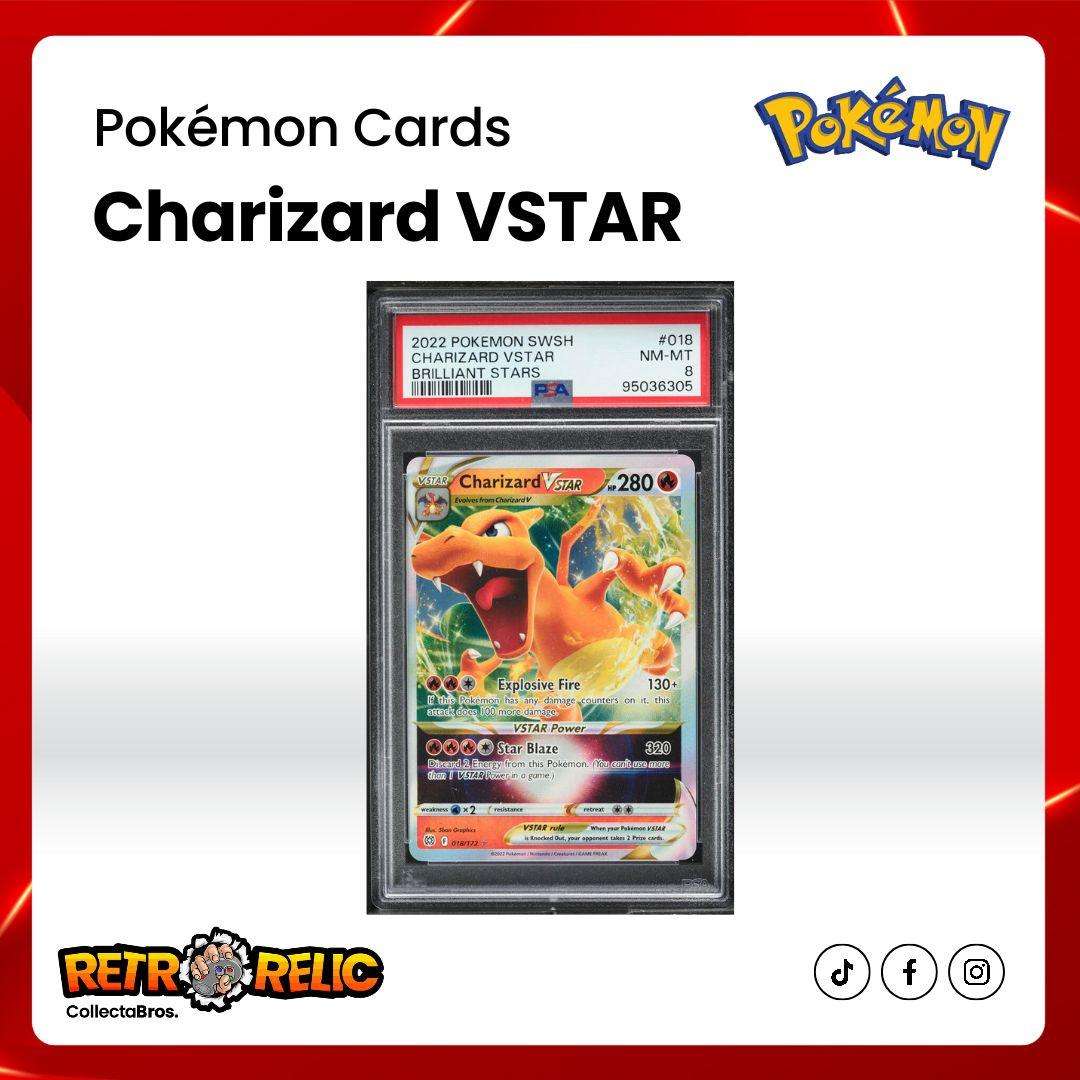Charizard VSTAR Sword & Shield Brilliant Stars #18 Pokémon Graded Card