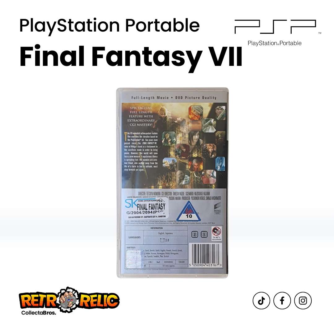 Final Fantasy VII Advent Children (PSP) UMD Movie - Pre-Owned