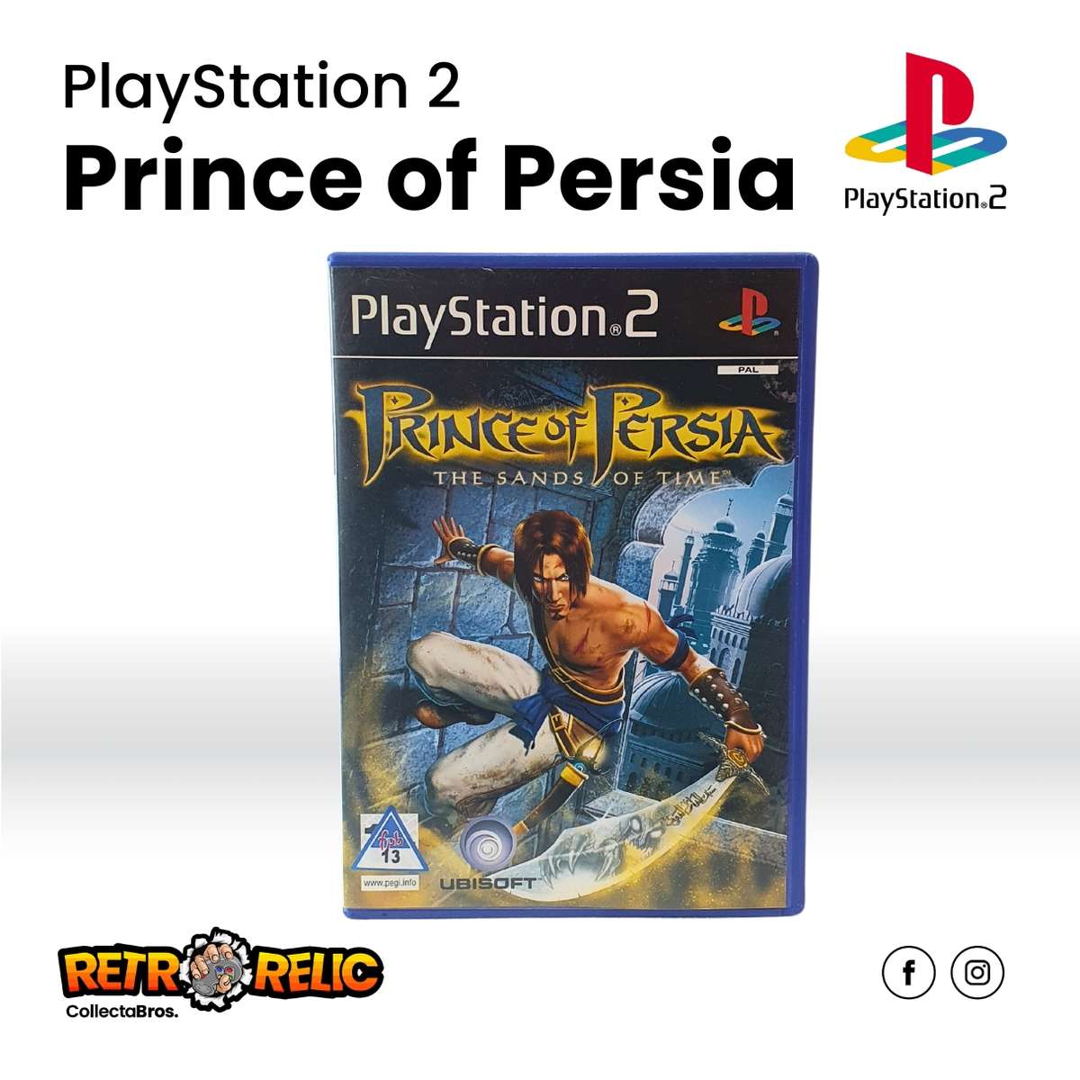 Prince of Persia the Sands of Time PlayStation Two (PS2) videogame  Pre-Owned