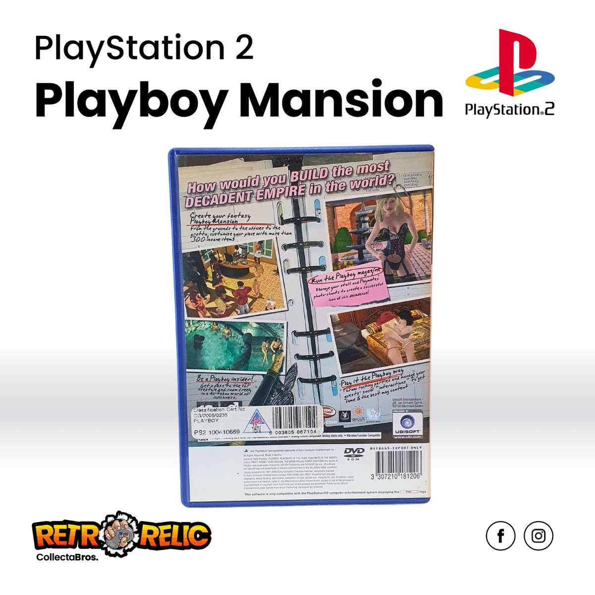 Playboy: The Mansion PlayStation Two (PS2) videogame  Pre-Owned