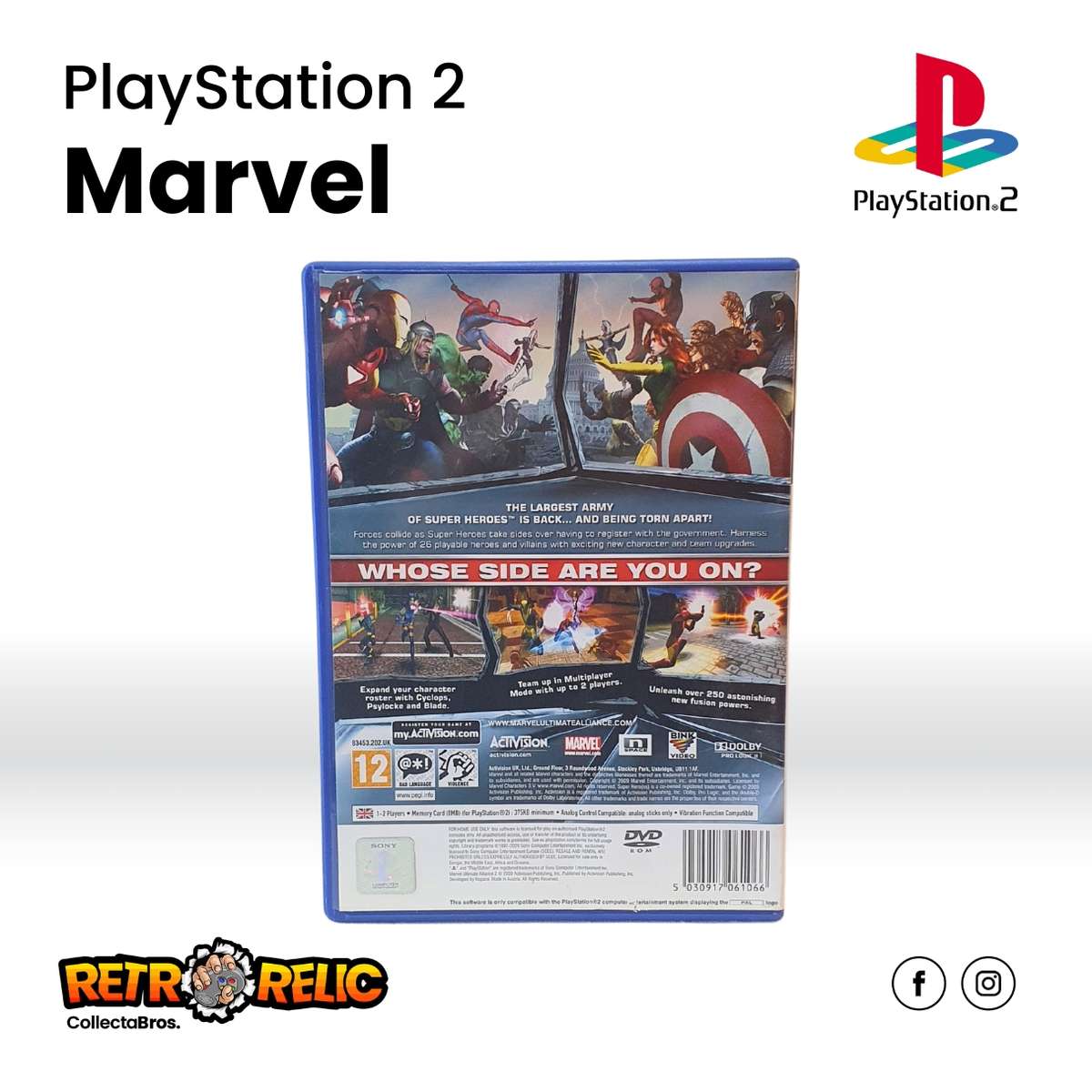 Marvel: Ultimate Alliance 2 (PS2) videogame - Pre-Owned