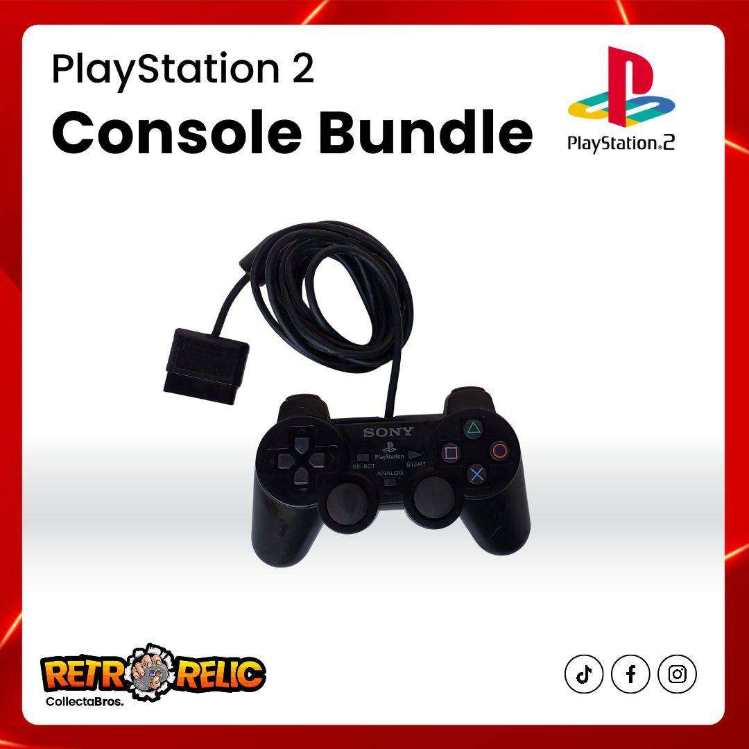 PlayStation Two (PS2) Black Slim Console Bundle!