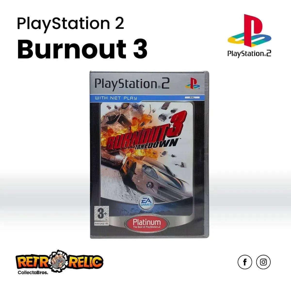 Burnout 3: Takedown Platinum PlayStation Two (PS2) videogame