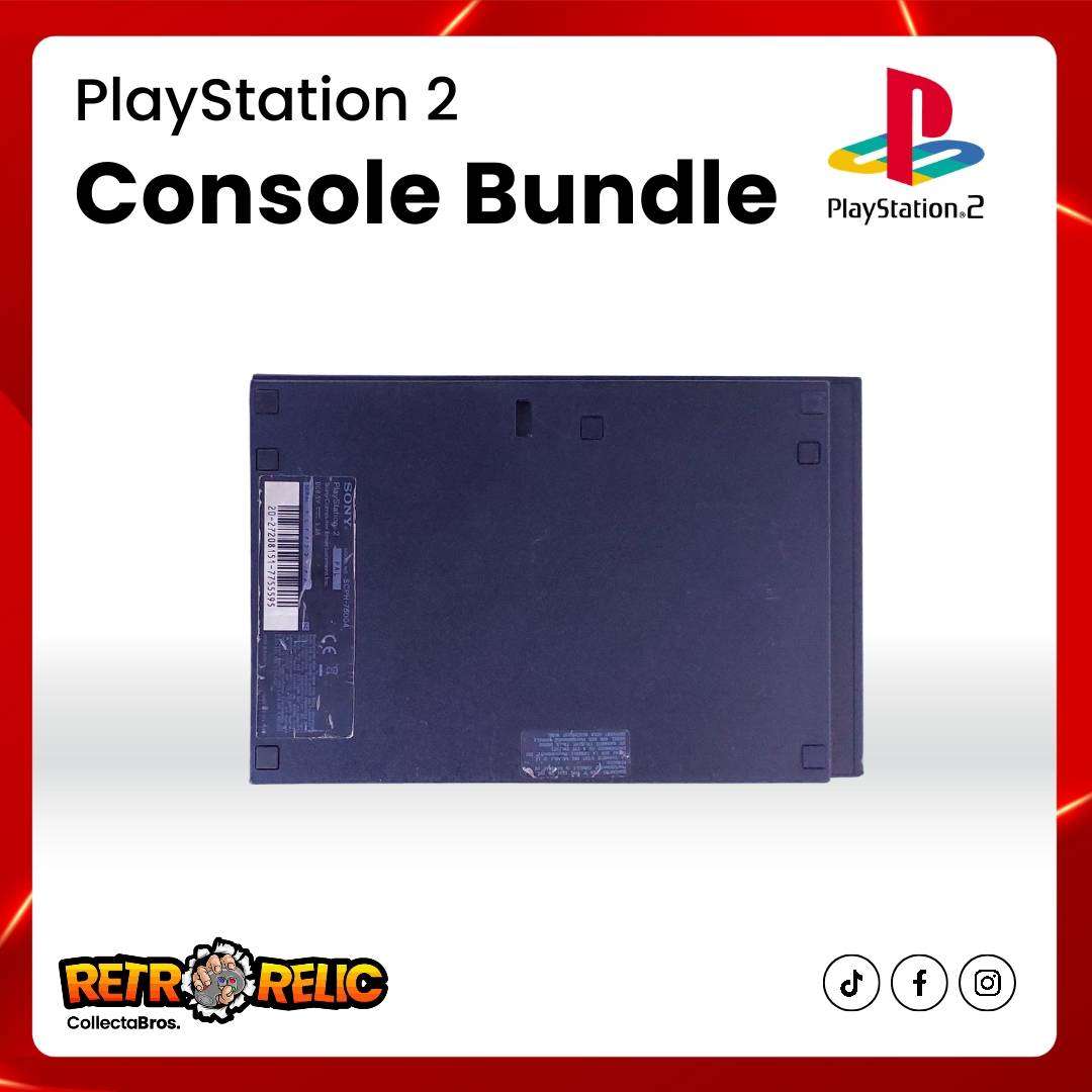 PlayStation Two (PS2) Black Slim Console Bundle!
