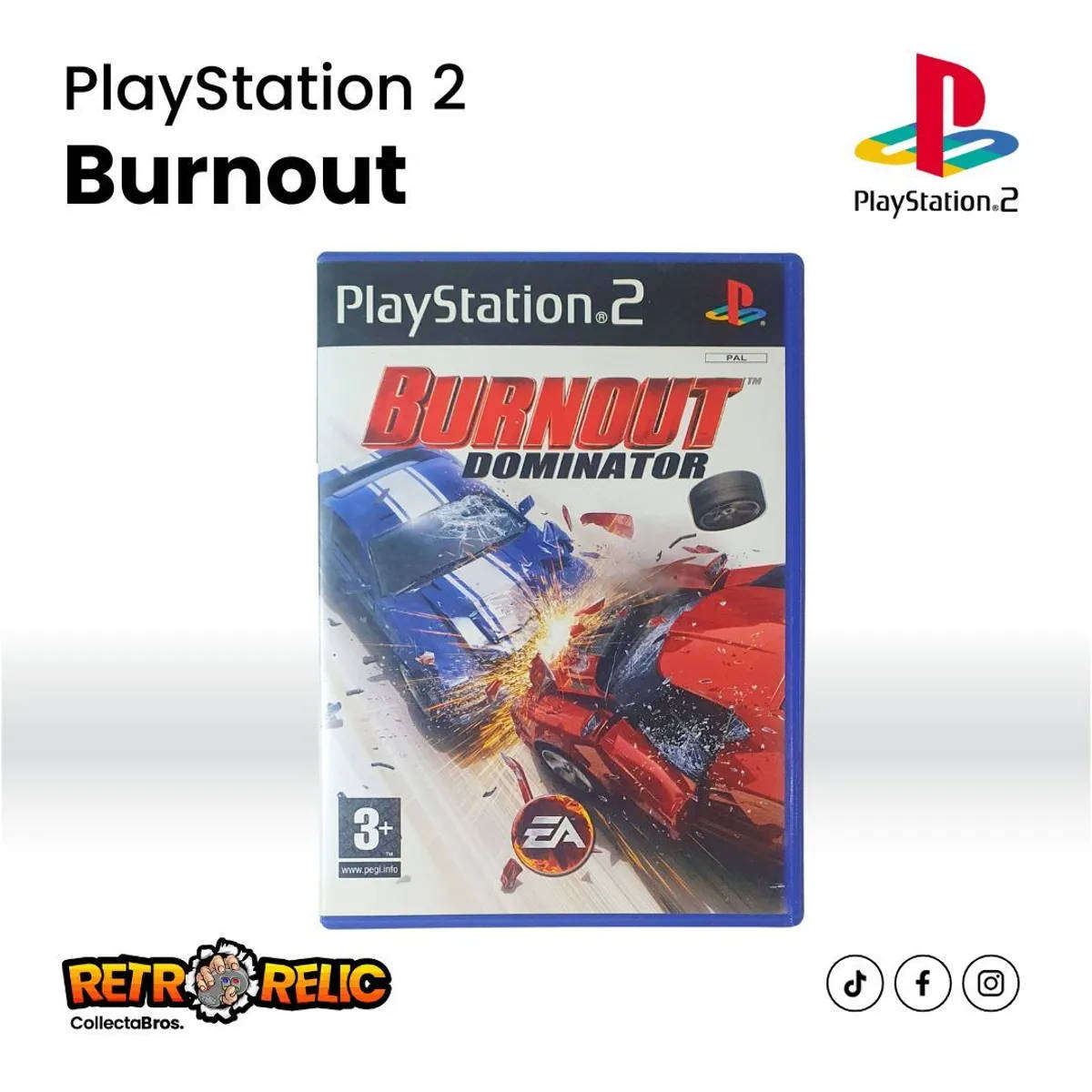 Burnout Dominator PlayStation Two (PS2) videogame Mint disc