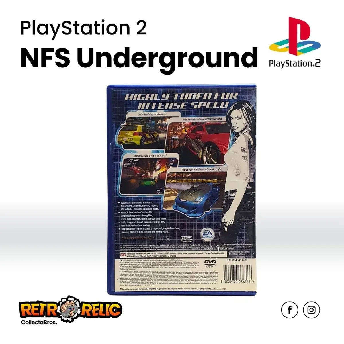 Need for Speed Underground (PS2) videogame - Pre-Owned