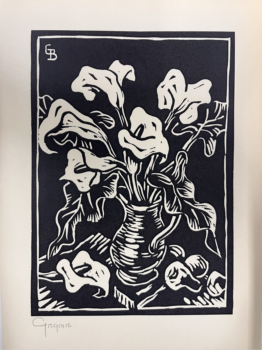 Gregoire Boonzaier-Signed Linocut