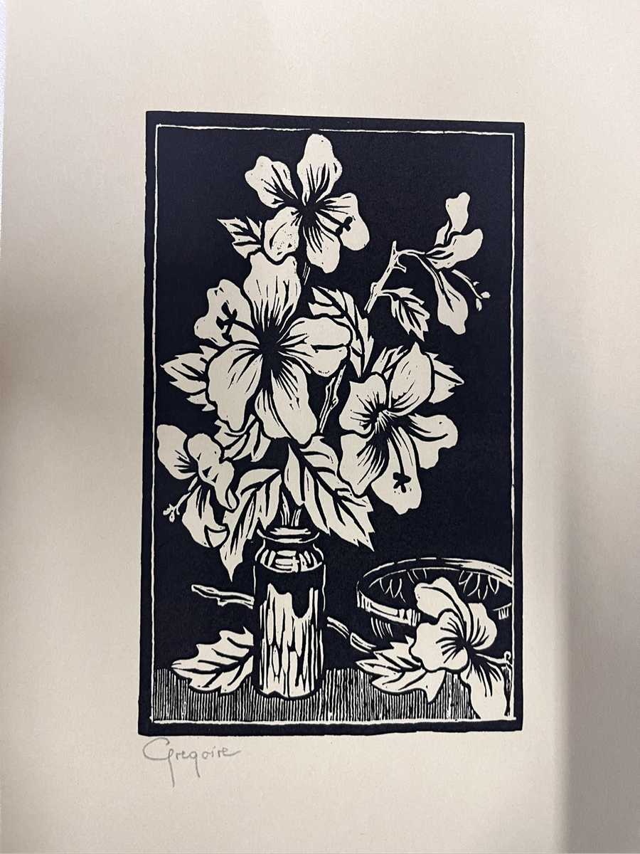 Gregoire Boonzaier-Signed Linocut