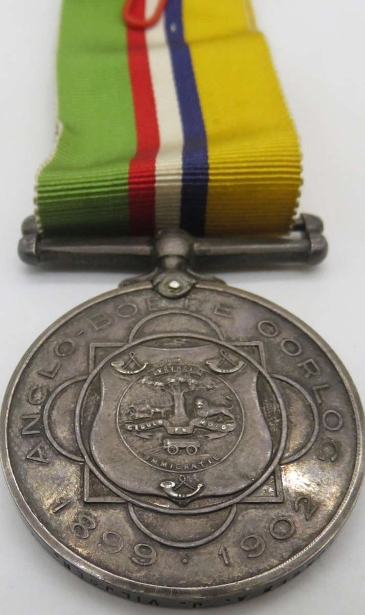 Anglo boer war medal 1899-1903 Named to Burger A.J Viljoen