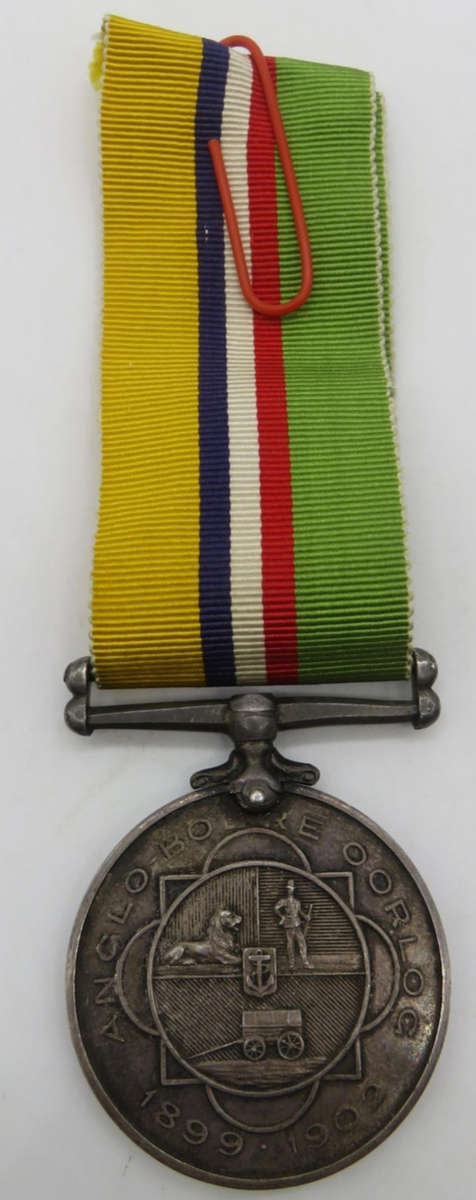 Anglo boer war medal 1899-1903 Named to Burger A.J Viljoen