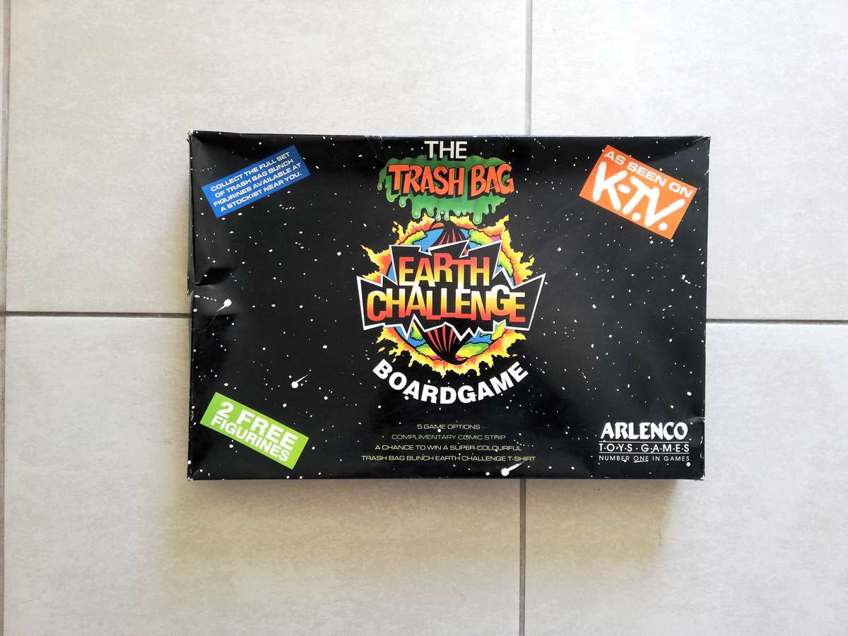 Vintage KTV - Arlenco Trash Bag Earth Challenge Board Game