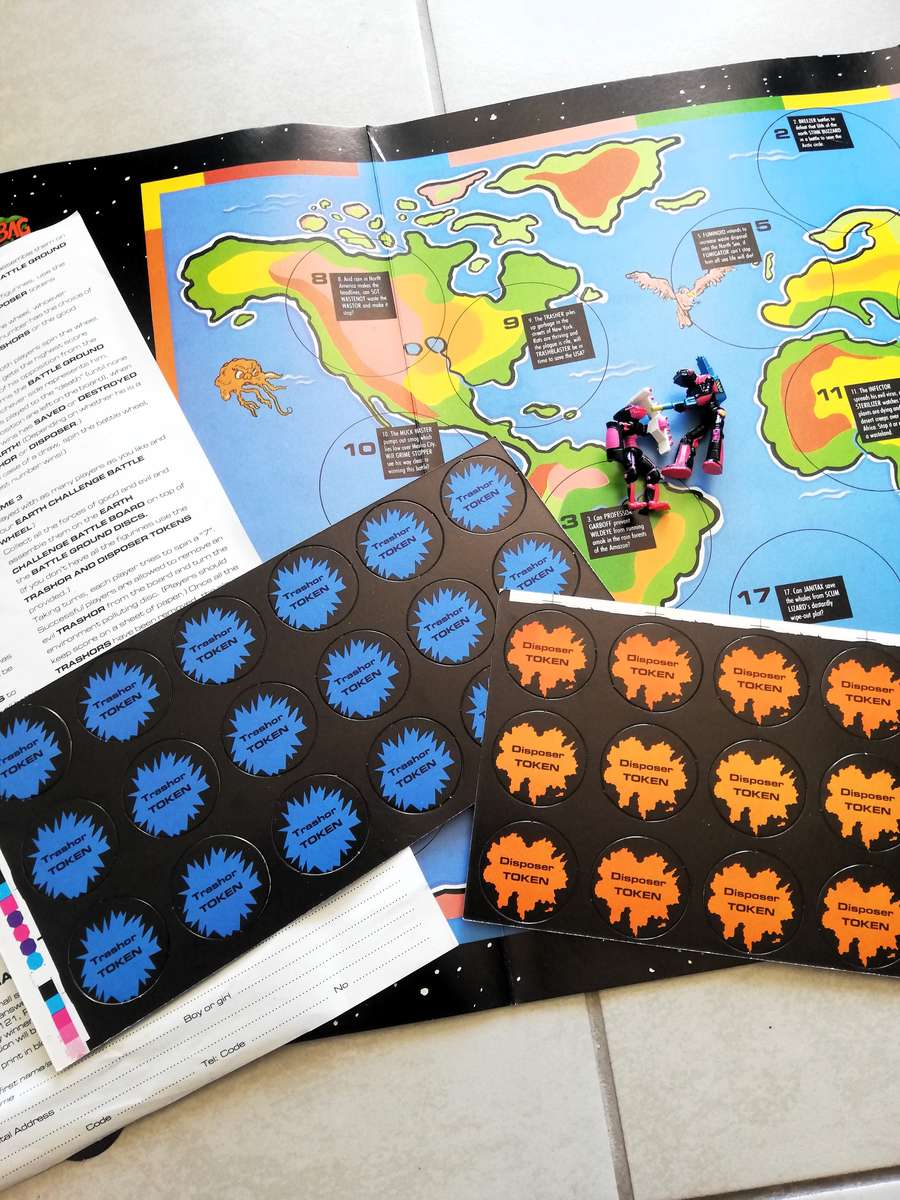 Vintage KTV - Arlenco Trash Bag Earth Challenge Board Game