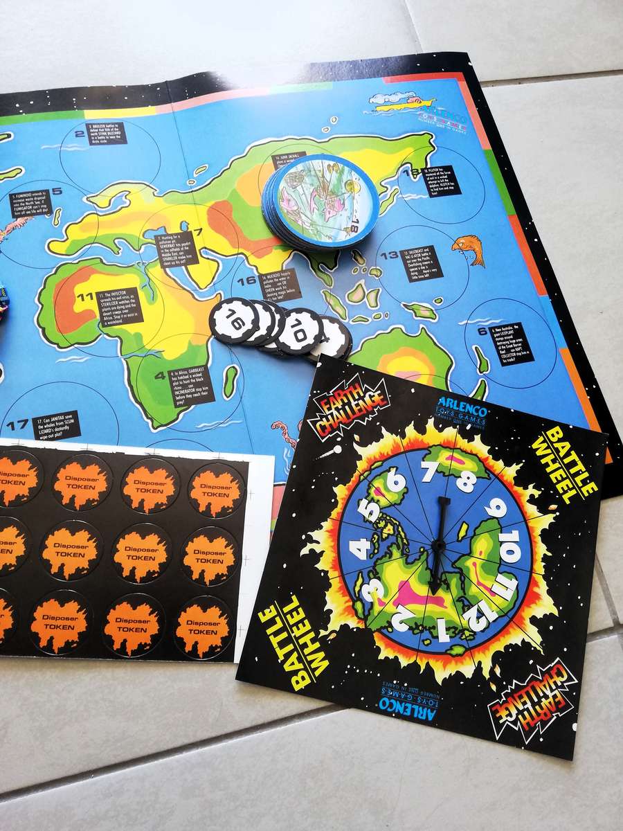 Vintage KTV - Arlenco Trash Bag Earth Challenge Board Game