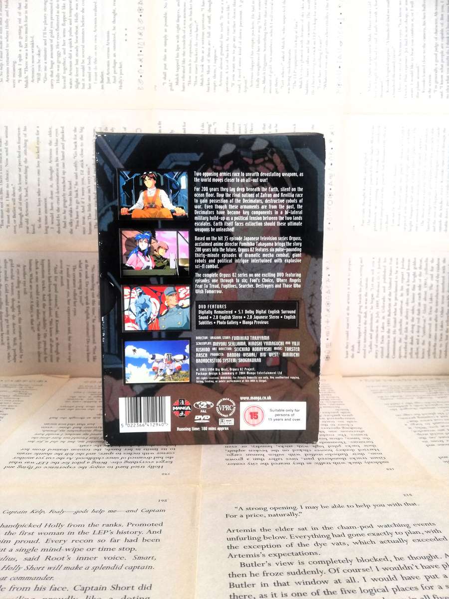 Orguss 02 COMPLETE SERIES Episodes 1-6 DVD + POSTER + SLIP CASE RARE MANGA ANIME [DVD]