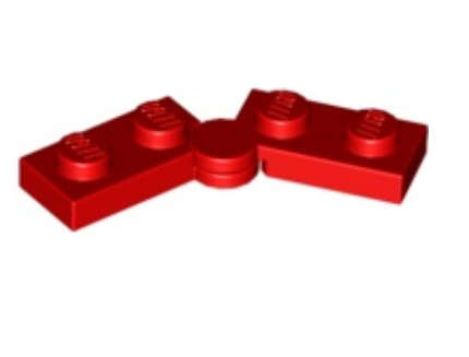 LEGO Hinge Plate 1 x 4 Swivel ~ {Red}