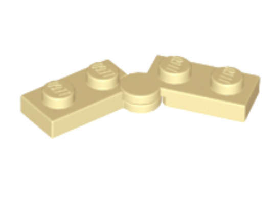 LEGO Hinge Plate 1 x 4 Swivel ~ {Tan}