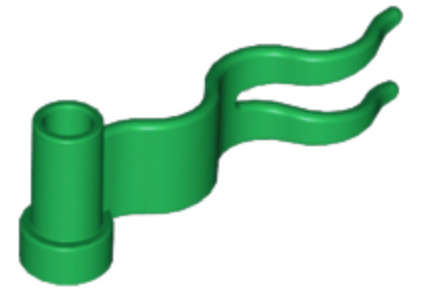 LEGO Parts Wave 4 x 1 Flag