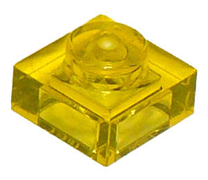 LEGO Parts 1 x 1 Plate Trans-Yellow