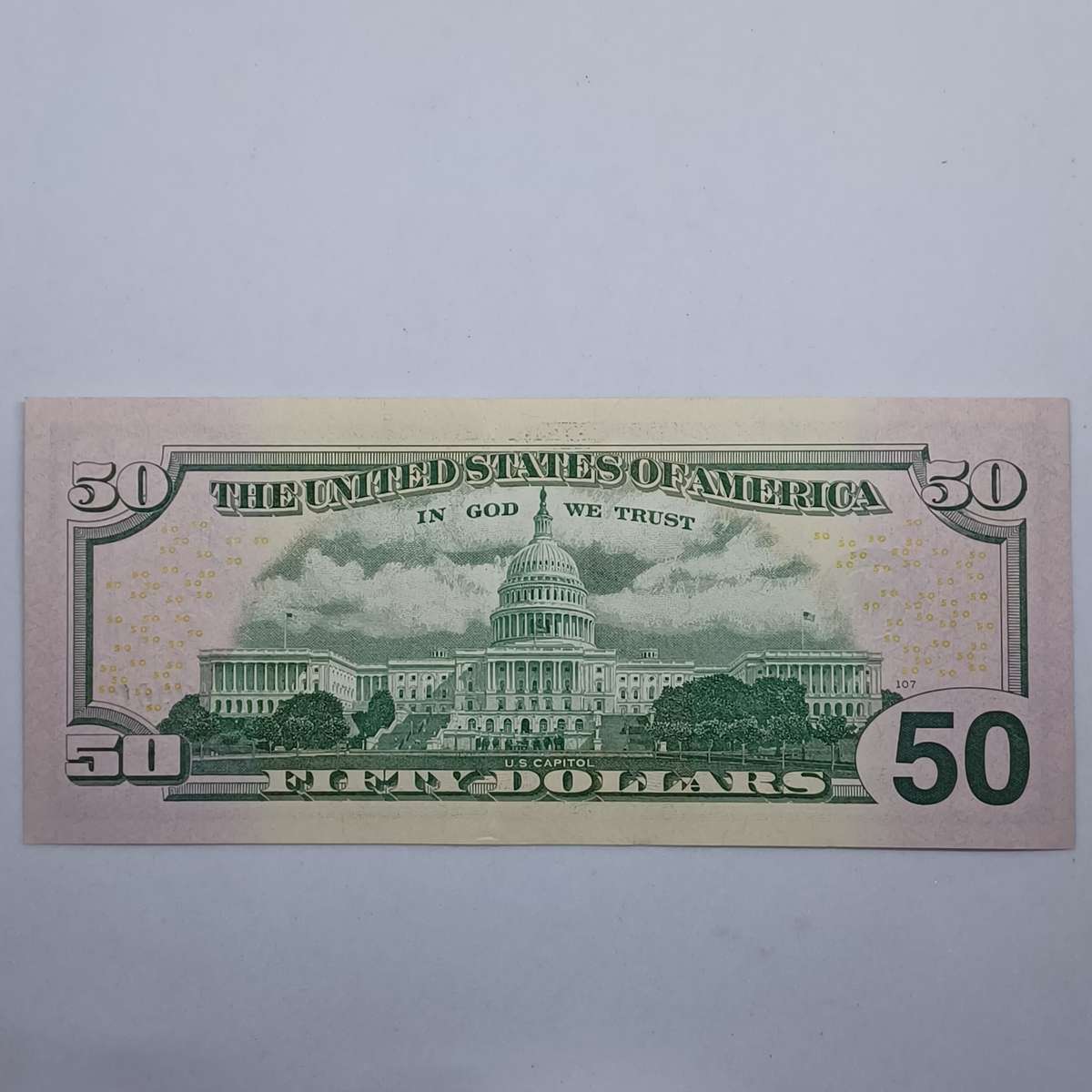 2013 Authentic Fifty US Dollar Bill