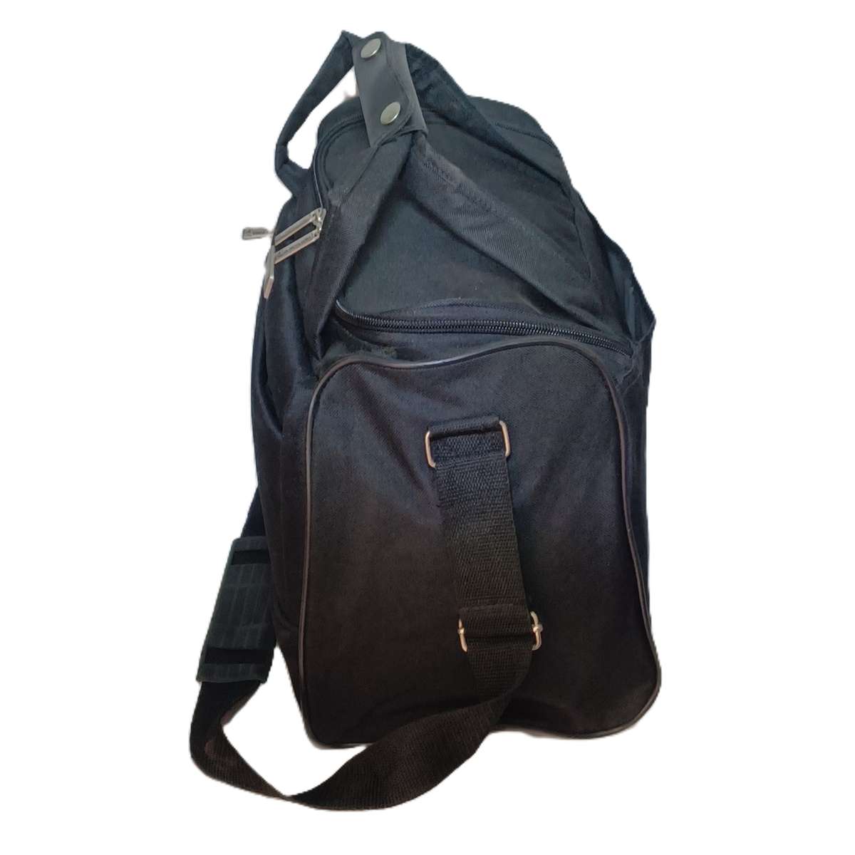 Pierre Cardin Shoulder carry on duffle overnight bag - black (43cm x 21.5cm x 26cm)