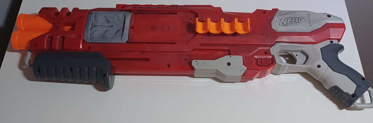 Nerf Mega Double Breach Toy Blaster Gun Double Barrel