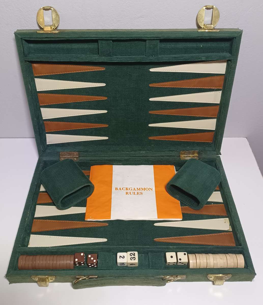 Vintage Corduroy  Backgammon Set (38cm x 25cm)