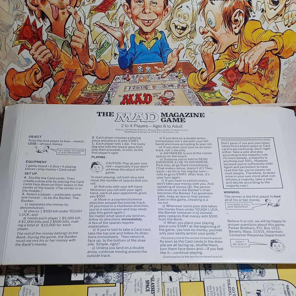 1979 Mad Magazine Game by Parker Brothers