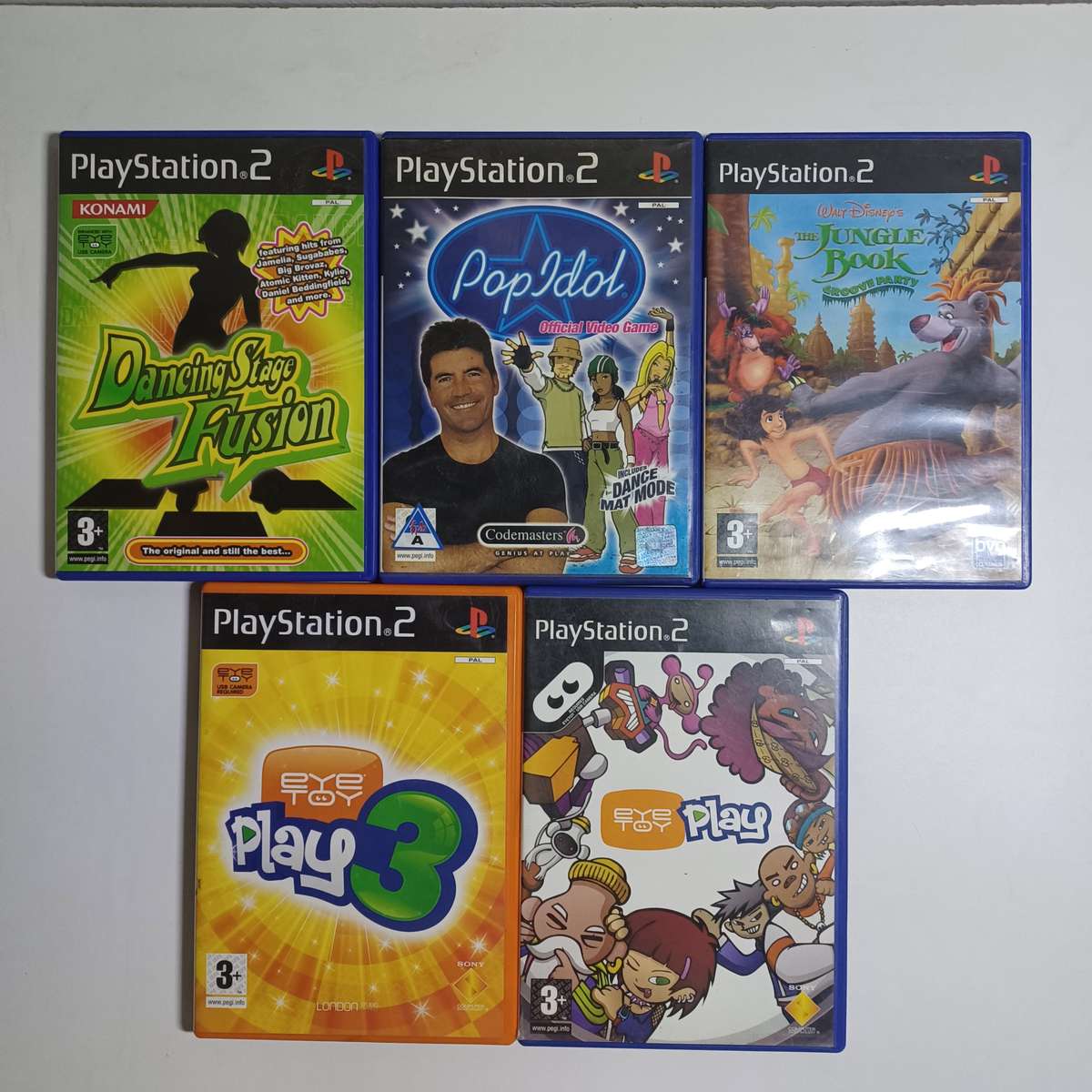 Ps2 Rhythm and eye toy game bundle / tested working