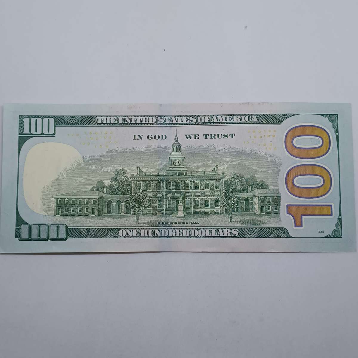 2013 Authentic 100 US Dollar Bill