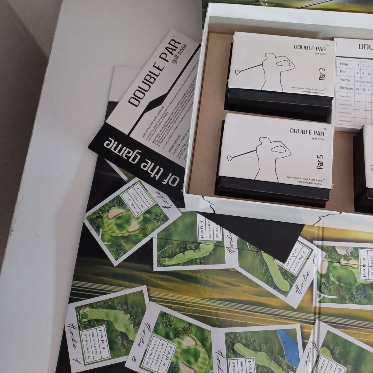 Double Par Golf Trivia Board Game