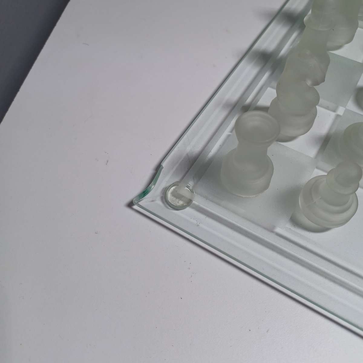 Full Glass Chess Set with Glass board ( see description)