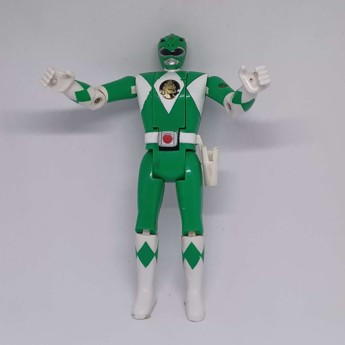 Vintage 1993 Bandai Power Rangers Tommy/Green Ranger Figure Auto Morph (14cm)